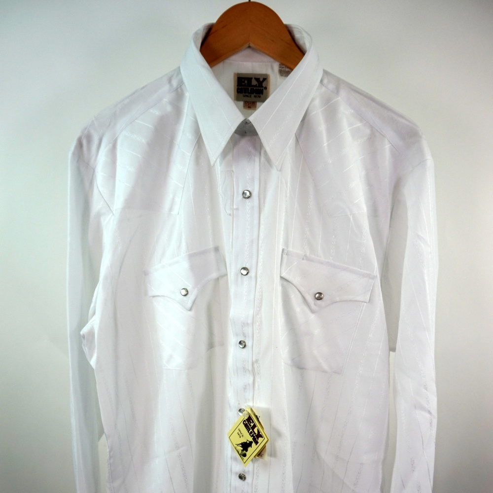 VTG Ely Cattleman Western Pearl Snap Button Front